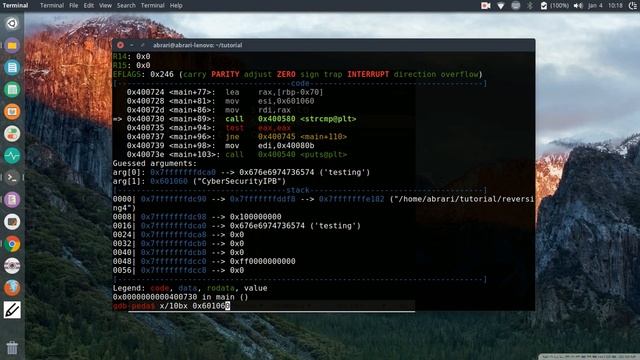 Tutorial 13: Reverse Engineering - Debugging dengan GDB - PEDA смотреть онлайн