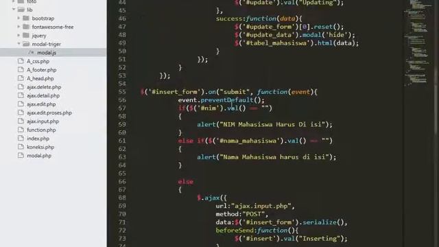 CRUD PHP Ajax Dengan Modal Bootstrap смотреть онлайн