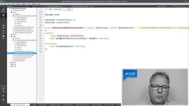 Inline Headers in Qt View Classes (Take 2) смотреть онлайн