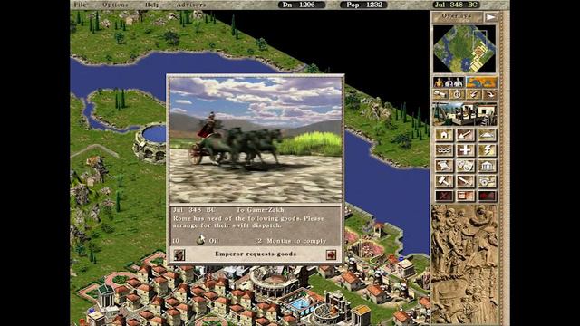 Caesar 3 - Mission 3a Capua Peaceful Playthrough HD
