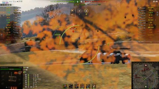 т110е4 раздавал как только мог