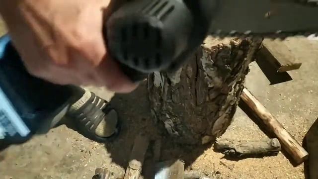 Аккумуляторная цепная мини пила из Китая смотреть онлайн