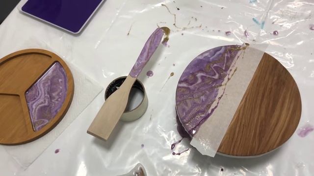 Создание набора для подачи из эпоксидной смолы. ResinArt смотреть онлайн