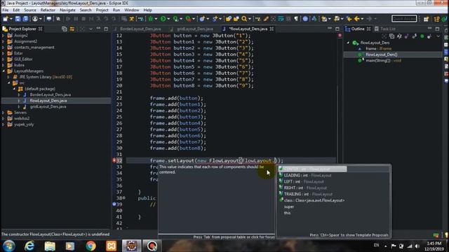 FlowLayout Nedir, Çalışma mantığı ve kodlama egzersizi [JAVA] смотреть онлайн