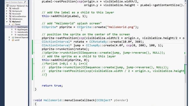HelloWorld with Cocos2d-x v2.2.5 смотреть онлайн