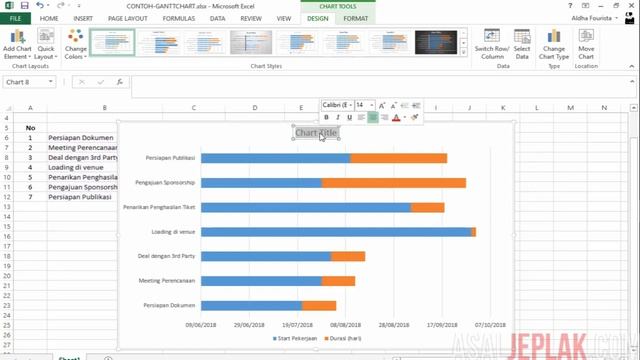 Cara Membuat Gantt Chart di Microsoft Excel смотреть онлайн