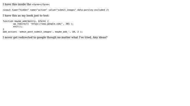 Wordpress: admin_post hook not working смотреть онлайн