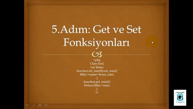 OOP - Nesne Tabanlı Php - Get ve Set Metodu - Ders 4 смотреть онлайн