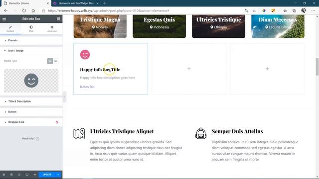 Info Box | Happy Addons FREE for Elementor смотреть онлайн