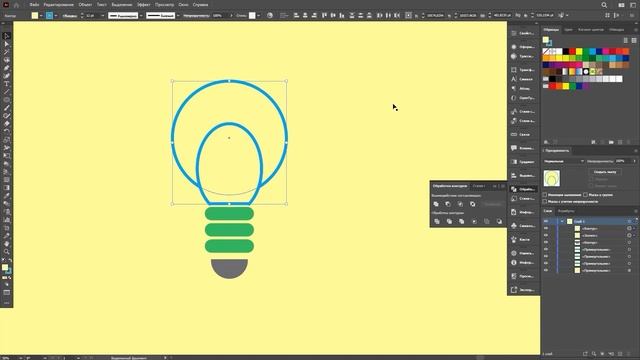 27/2.Illustrator.ЭФФЕКТЫ СТИЛИЗАЦИИ тень, растушевка , внешнее vs внутреннее свечения, каракули. смотреть онлайн