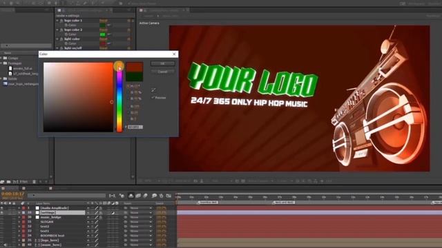 Audio React Boombox Reveal - After Effects Intro Template Videohive LOGO STINGS (21366874) смотреть онлайн