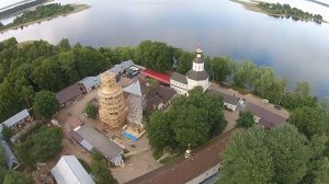 Богородицкий Житенный женский монастырь с высоты птичьего полета. Осташков. Селигер. 24.06.2017