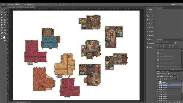Building a Fantasy City in DungeonDraft - Part 1: Roofs and Homes смотреть онлайн