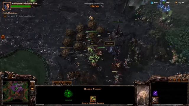 Starcraft 2: Hots Campaign (Hard) смотреть онлайн