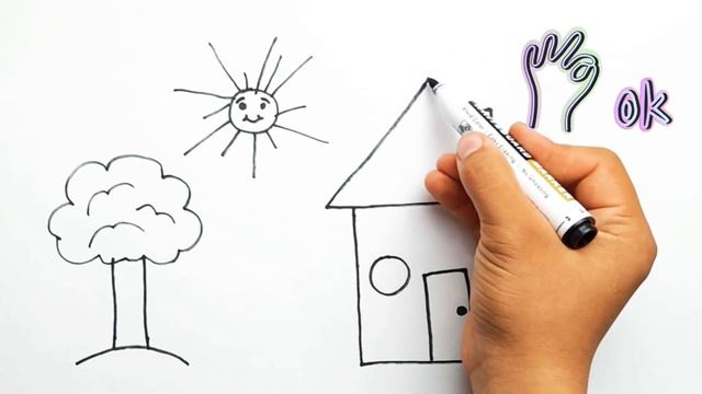 Easy home drawing for kids / Легкий домашние рисунок для детей смотреть онлайн