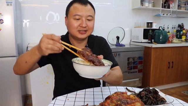 Stew Two Big Pork Knuckles At A Time, Eat With Super Chopped Peppers | Spicy Recipe | Mukbang