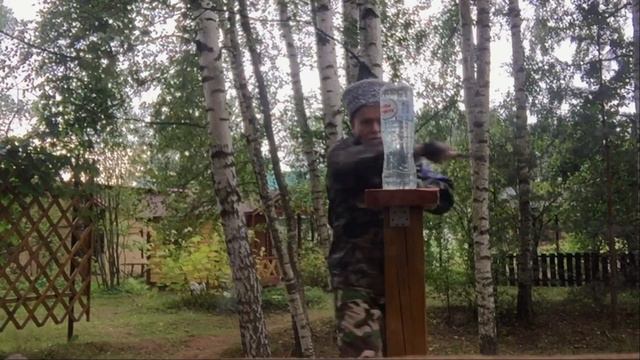 Первая рубка шашкой "Химера" 25 08 18. Оружейная Мануфактура "Назаров и КАЛИБР" смотреть онлайн