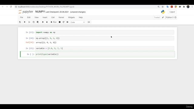 3 1 Creating NumPy Array with The Array Function смотреть онлайн