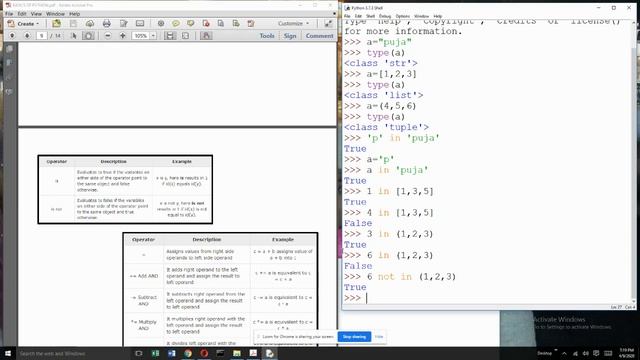 Membership, Identity and Augmented assignment Operators in Python смотреть онлайн
