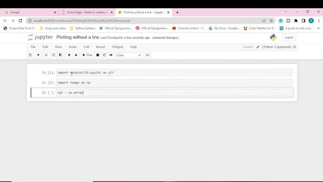 Plotting without a line using Matplotlib Library | Python Programming смотреть онлайн
