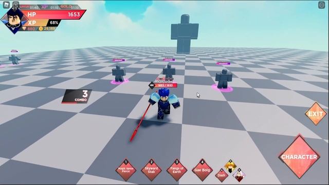 Lance Guy (Lancer) Showcase! | Anime Dimensions Simulator Roblox смотреть онлайн