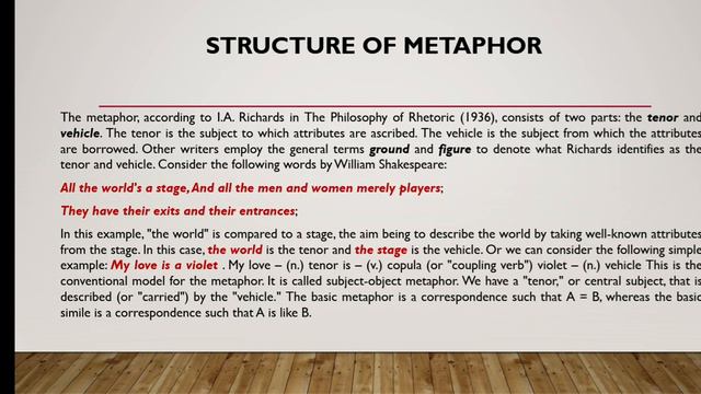 Lecture 9 Classification of lexical stylistic devices. Metaphor. смотреть онлайн