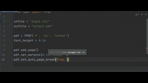Text To PDF Converter using Python