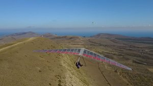 Красивый полёт в Крыму. Дельтаплан.
