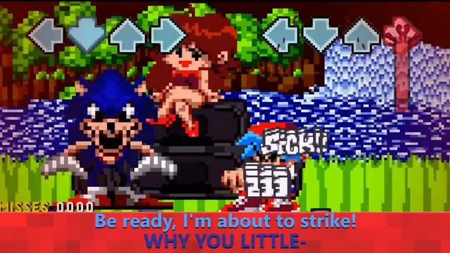 FNF Vs Sonic.exe You Can't Run WITH LYRICS (MaimyMayo Lyrics) #sonicexefnf #fnflyrics #fnfmod