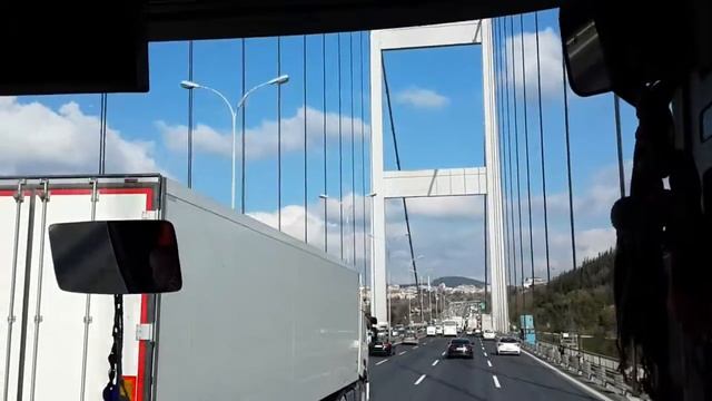 Стамбул. Турция. Bogaz koprusu. Turkey, Istanbul Bosphorus bridge. смотреть онлайн