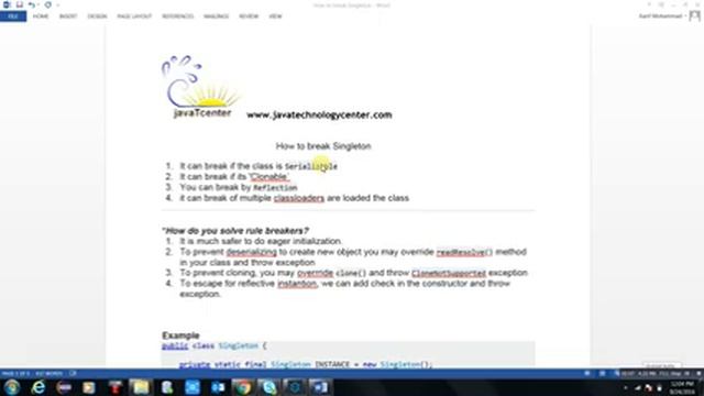 How to break Singleton & solution to resole it смотреть онлайн