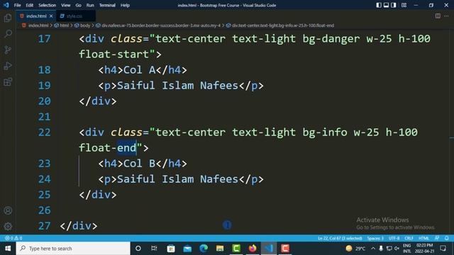 Bootstrap 5 Float Start End None Bangla Tutorial | Bootstrap 5 Bangla Tutorial Full Course смотреть онлайн