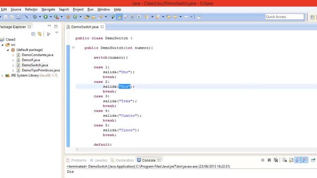 Sentencias if, switch, for, ciclo while, ciclo do while en java смотреть онлайн