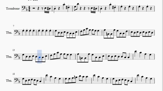 Trombone Sheet Music: How to play Can Can by Jacques Offenbach смотреть онлайн