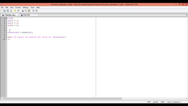 PHP funcion count смотреть онлайн