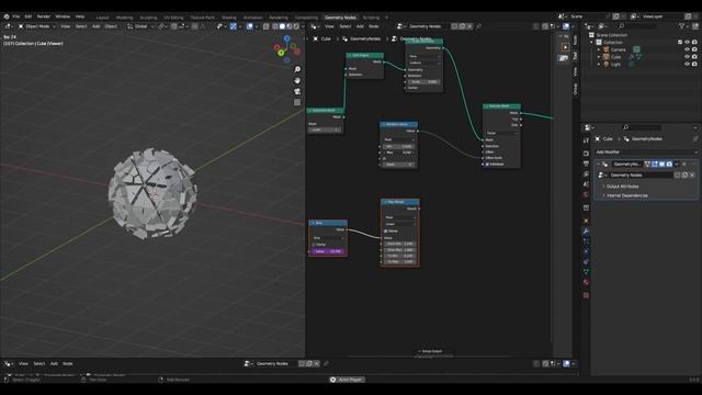 Blender Tutorial - Procedural Sci-Fi Sphere and Lightning Effect with Geometry Nodes Part 01 смотреть онлайн