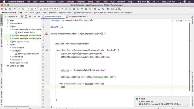 WebView in Android Studio Tutorial 46 - Urdu/Hindi | Muhammad Waqas смотреть онлайн