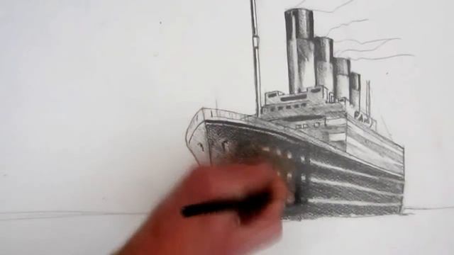 How to Draw the Titanic: Pencil Drawing смотреть онлайн