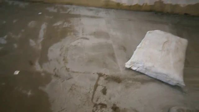 Шабровка бетонных полов после стяжки для КАЛАМОНДИНА с зимнего сада