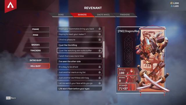 Apex Legends - Revenant - Japanese Voice Lines Intro & Kill Quip [PC 1080p HD] смотреть онлайн
