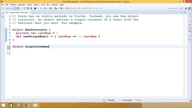 Scala - Singleton Objects смотреть онлайн