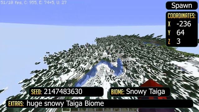 Snowy Taiga Seed Minecraft ✨ Minecraft 1.17.1 ✨ErikOnHisPeriod смотреть онлайн