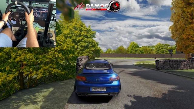 C63s - Assetto Corsa PARIS - Moza r5 GAMEPLAY + Download links смотреть онлайн