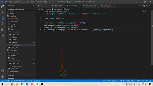 Aiogram Frameworkida Tarjimon botini tayyorlash!!! смотреть онлайн