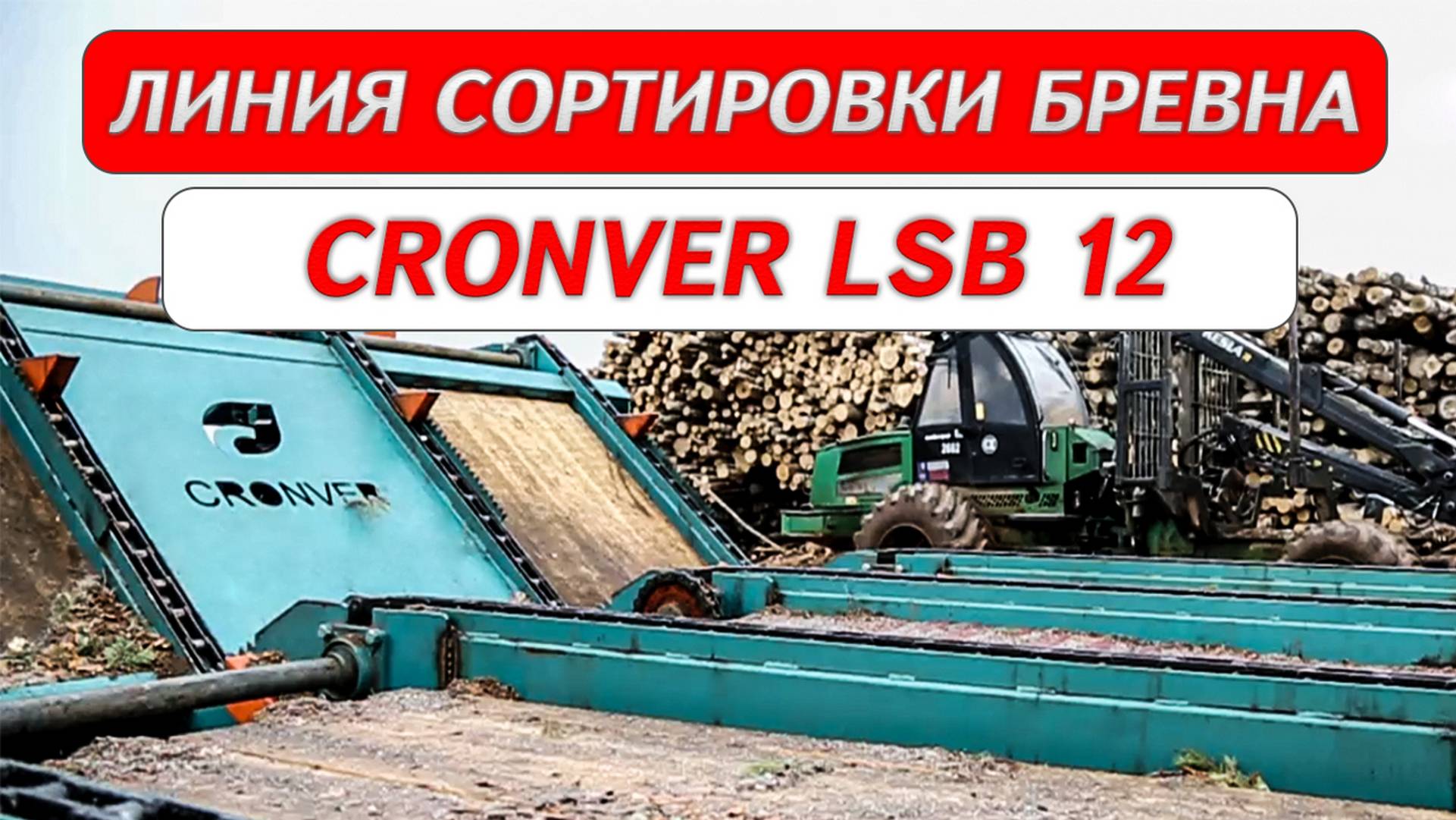 Линия сортировки бревна CRONVER LSB 12 смотреть онлайн