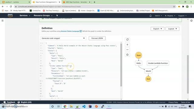 9. AWS : STEP FUNCTION STATE MACHINES смотреть онлайн