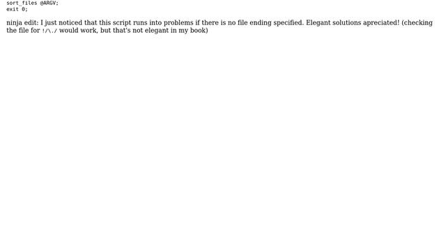 Code Review: Perl file sorting script смотреть онлайн