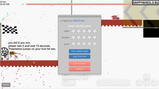 Level Meteor Dont Move - Happy Wheels Game - Level Walkthrough смотреть онлайн