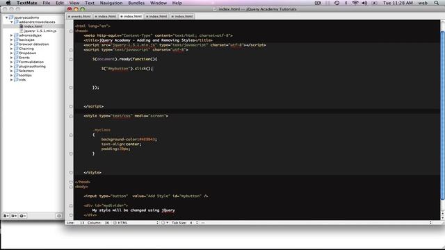 jQuery Basics 5: Adding and Removing Styles смотреть онлайн
