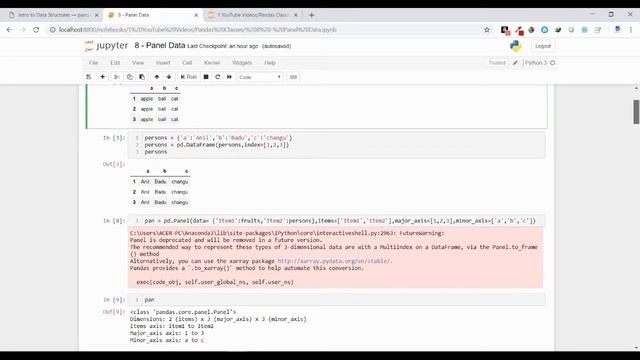 7 - Pandas - Panel Data Structure Explained Clearly ! смотреть онлайн